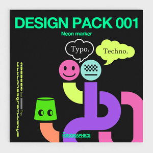 デザイン素材 / DESIGN PACK 001:Neon marker