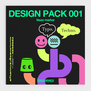 デザイン素材 / DESIGN PACK 001:Neon marker