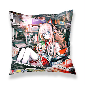 クッションカバー　ChiptuneHell+西武ロードリスト蘭のチップチューン地獄
