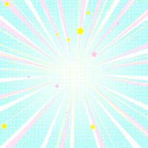 【背景素材】アメコミ風カラフルPOPな集中線背景画像✨