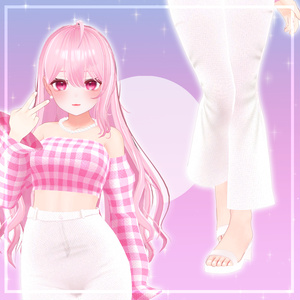 桔梗(Kikyo) Croptop Sleeve & Wide pants クロップトップ スリーブ & ワイド パンツ 缩略图 3