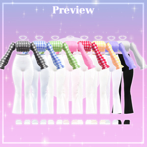 桔梗(Kikyo) Croptop Sleeve & Wide pants クロップトップ スリーブ & ワイド パンツ 缩略图 6