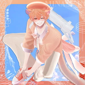soft weasel / ribbon knit set / simple knit set / 水瀬(Minase) / 狛乃(Komano) / +Head / くうた(Kuuta) (VRC/VRChat) 缩略图 15