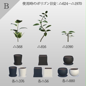 観葉植物セット｜組み換え自由（96点） 缩略图 8
