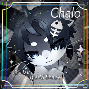 [Chalo Exclusive] Melo Hair Shape Keys + Ear Fluff Boost Shape Keys