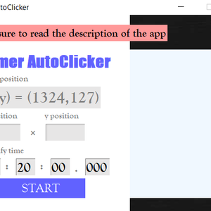 Timer_AutoClicker：時間指定でクリック