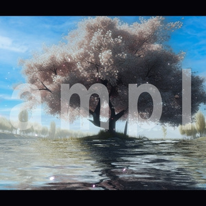 【ちょこっと動く背景動画シリーズ】007　 川と桜