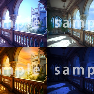 時間差背景素材集【ファンタジー編】　Bシリーズ城パック