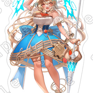 不知火フレア 3期生× HOLOLIVE JUSTICE シャッフルアレンジ衣装アクリルフィギュア (× Cecilia Immergreen) 【非公式】 【20cm以上】