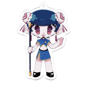 元気なちゃいなガールのアクリルキーホルダー
