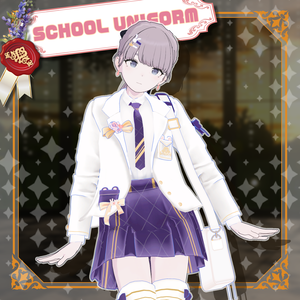 【-Lapwing- 対応】SCHOOL UNIFORM【VRChat向け衣装モデル MA対応】