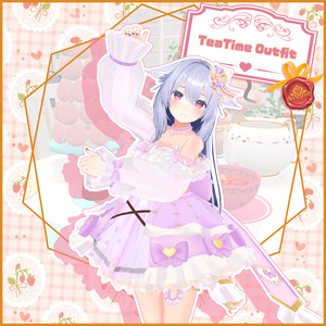 【桔梗 -Kikyo- 対応】TEATIME OUTFIT【VRChat向け衣装モデル MA対応】