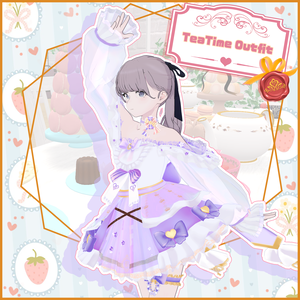 【-Lapwing- 対応】TEATIME OUTFIT【VRChat向け衣装モデル MA対応】