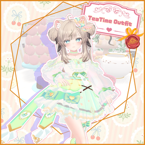 【マヌカ -Manuka- 対応】TEATIME OUTFIT【VRChat向け衣装モデル MA対応】