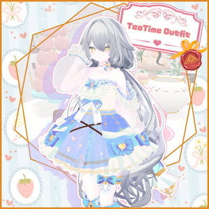 【ルルネ -rurune- 対応】TEATIME OUTFIT【VRChat向け衣装モデル MA対応】