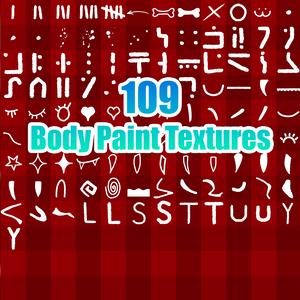 Vrchat Body paint texture pack