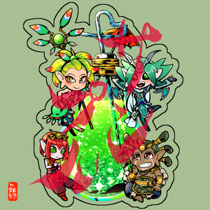 竜人カルテットアクキー