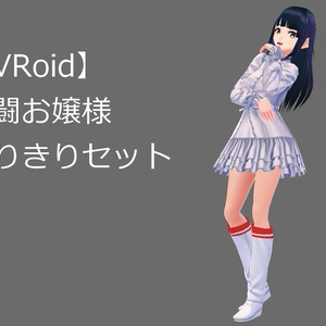 【VRoid】格闘お嬢様なりきりセット(無料版あり)