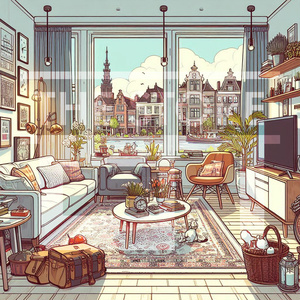 【イラスト素材】住宅の部屋3