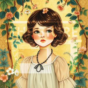 【イラスト素材】ビンテージ子供のイラスト2