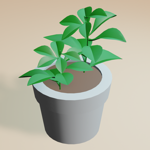 植木 3Dモデル 無料／Plant 3D model free／Blender fbx