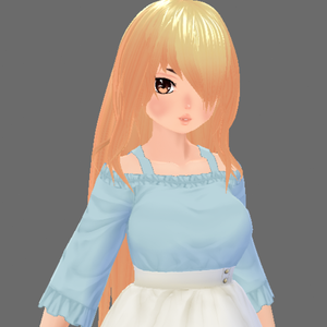 [Vroid] Long Hair base - 長い髪\ヘア
