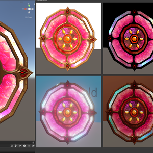 Fire/Metal Shield - Fantasy Prop