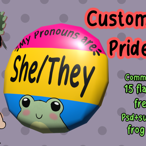 Customizable pride pin