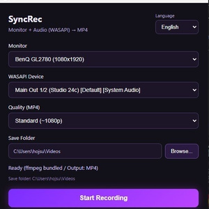 SyncRec 画面＆音声レコーダー