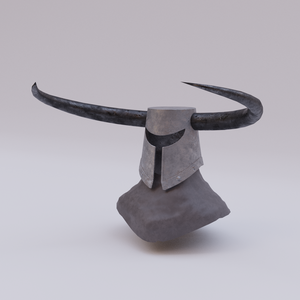 【3Dモデル】牛頭兜 FBX