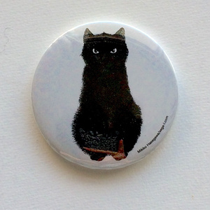 黒ねこ缶ミラー