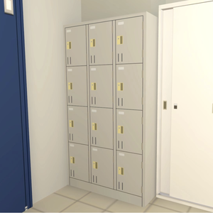 【無料】ロッカー（３×４）（VRChat向け）