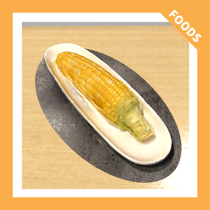 【VRChat向け】とうもろこし・トウモロコシ・コーン/corn on the cob