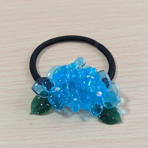 Hydrangea hair tie - blue