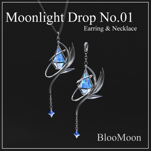 【MA対応】Moonlight Drop No.01 – Earring & Necklace【しなの・ルルネFit済】
