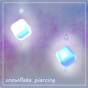 【14アバター対応】❅snowflake piarcing❅ MA設定済み AudioLink対応
