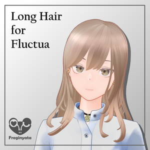 Fluctua専用髪型3Dモデル「Fluctua - Long Hair」