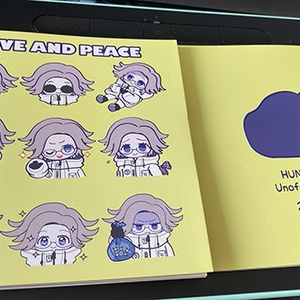 ステンドグラス風アクリルスタンド 鬼畜眼鏡 アクリルスタンド 2個