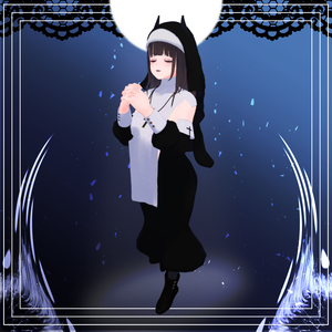 【くろなつ専用衣装】修道服+小物