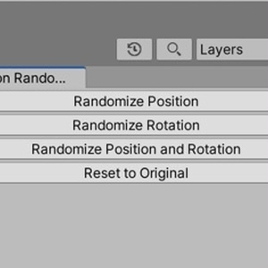 【無料】【位置・回転を瞬時にランダム化できるUnityエディタ拡張】Position Rotation Randomizer