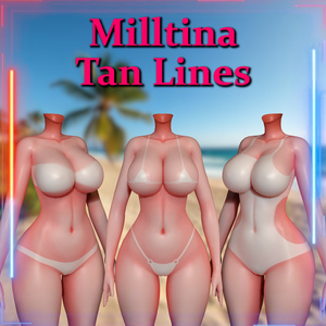 Milltina用 Swimwear Tan Line Textures【日焼け跡テクスチャパック】