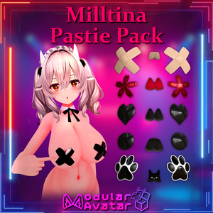 Milltina用 Pastie Pack（ニプレス・乳首カバー）【Modular Avatar対応】