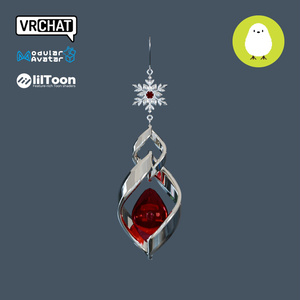3D Snowing Earring