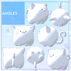 オリジナル3Dモデル「まるまるねこちゃん」 缩略图 2