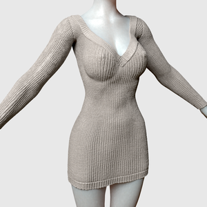 リブニットワンピース / Rib Knit Dress