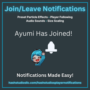 Hash Studios Player Notifications / ハッシュ・スタジオズ・プレイヤー・ノーティフィケーションズ [UdonSharp] [SDK3]