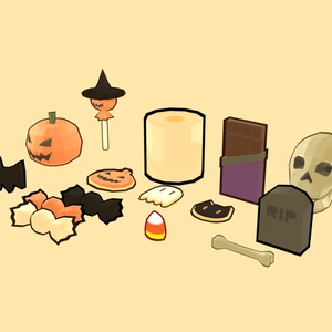 Low Poly Halloween Pack 缩略图 2
