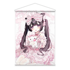 桃豆こまもち】B2タペストリー 和メイドみんとちゃん - ブレンドリーム