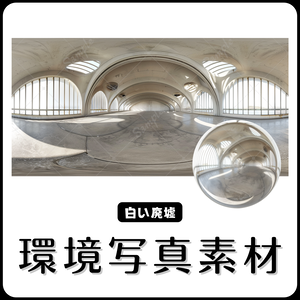 【環境写真素材】白い廃墟