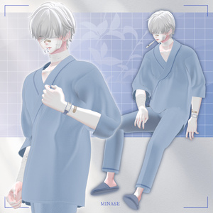 【患者衣】Patient wear【VRC想定衣装】 缩略图 3